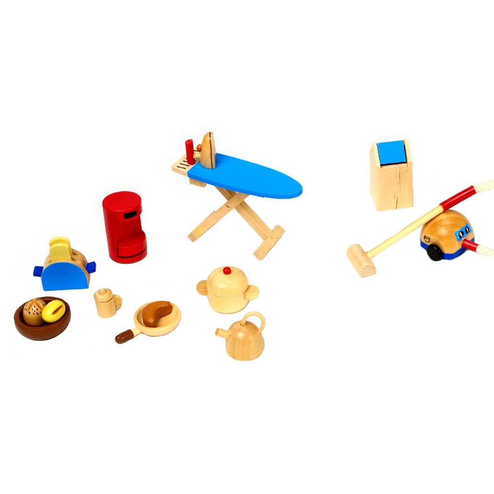 Goki Wooden Kitchen Accessories For Dolls Houses