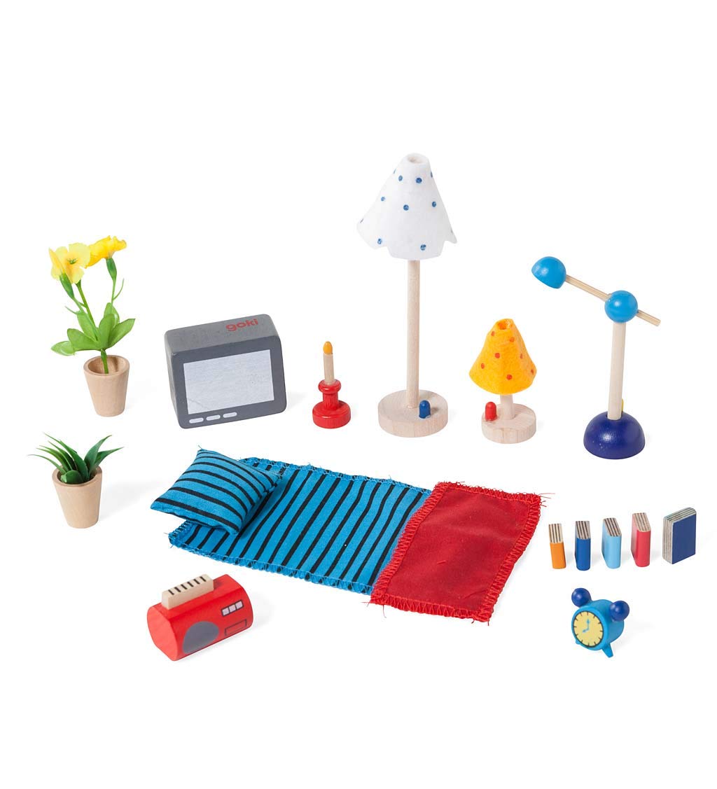 Goki Wooden Living And Bedroom Furniture For Dolls Houses