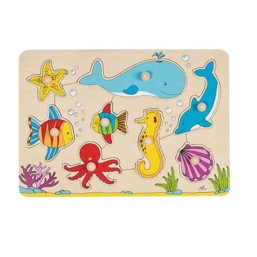 Goki Wooden Underwater World Puzzle