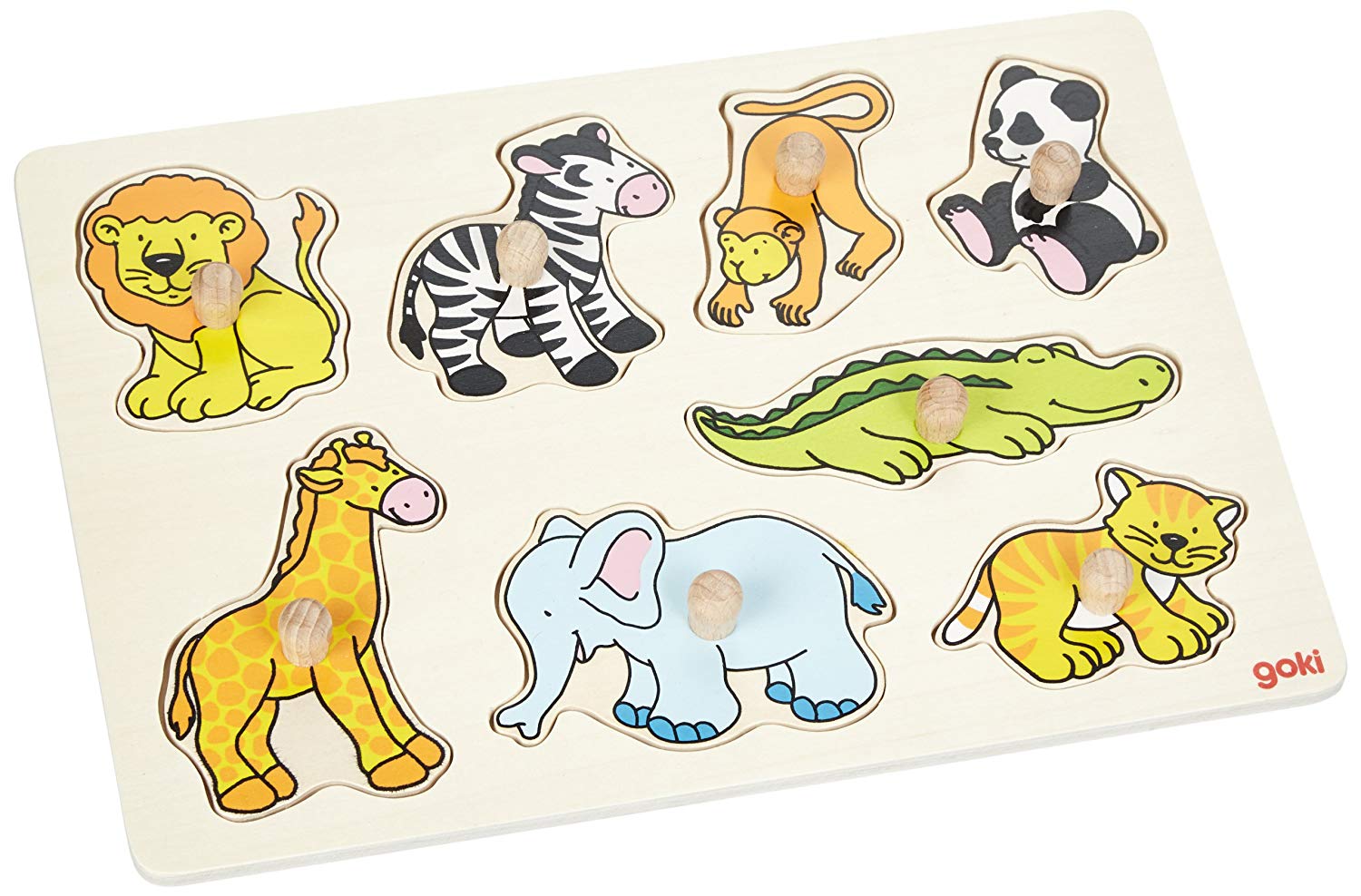 Goki Zoo Animals Lift Out Puzzle
