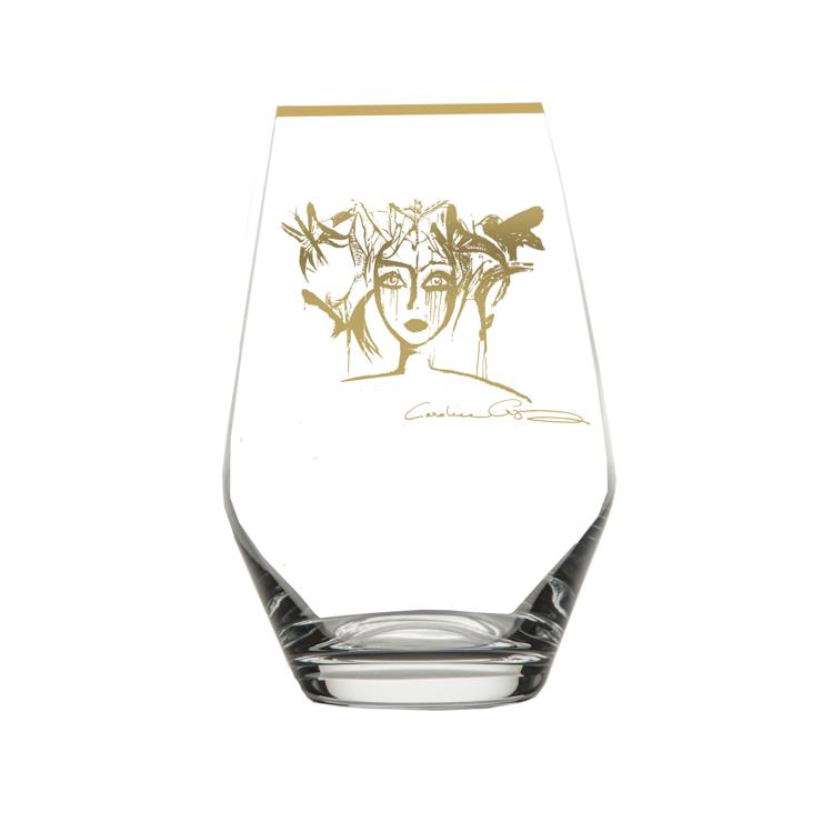 carolina-gynning Gold Edition Slice Of Life Water Glass