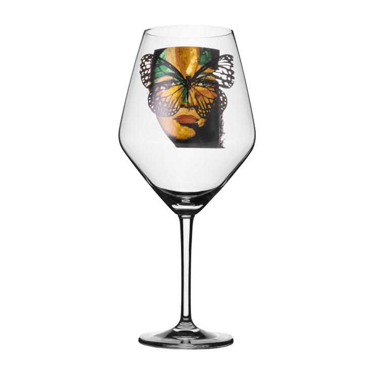 carolina-gynning Golden butterfly wine glass 75cl