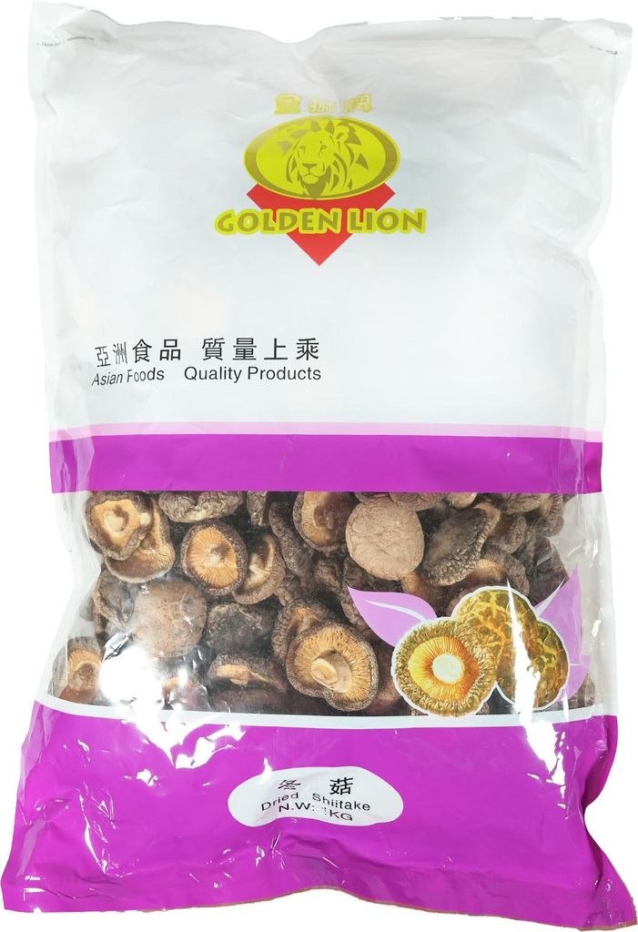 Golden Lion Shiitake Mushrooms 4-5cm 1kg 1000g