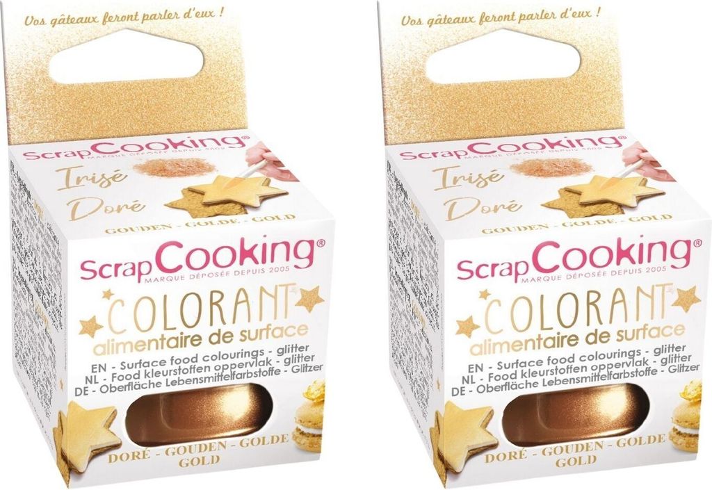 ScrapCooking Golden food coloring in powder form 10 g