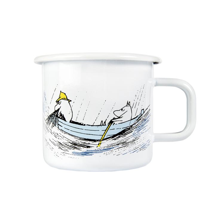muurla Gone Fishing Enamel Mug 37Cl