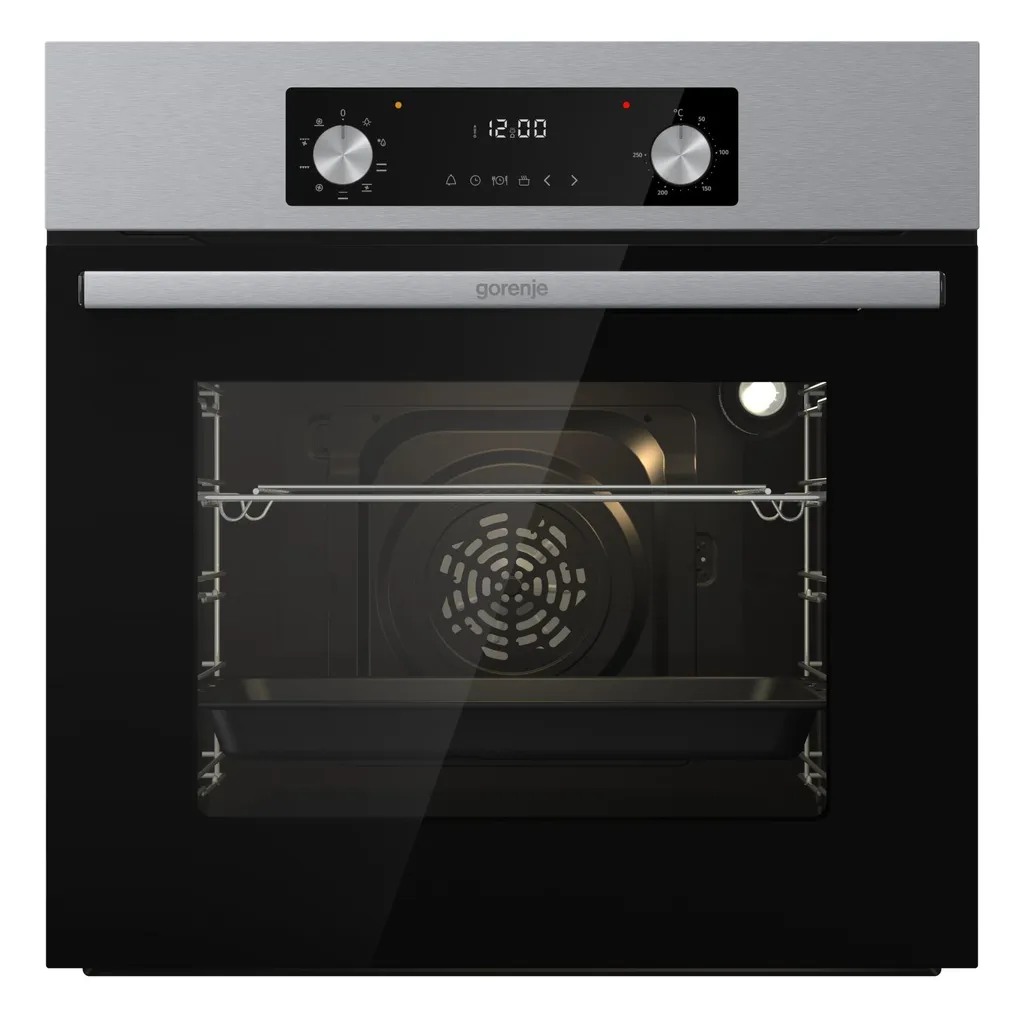 Gorenje BOA6737AO1X Built-in oven, 73 l, AquaClean, retractable knobs, silver