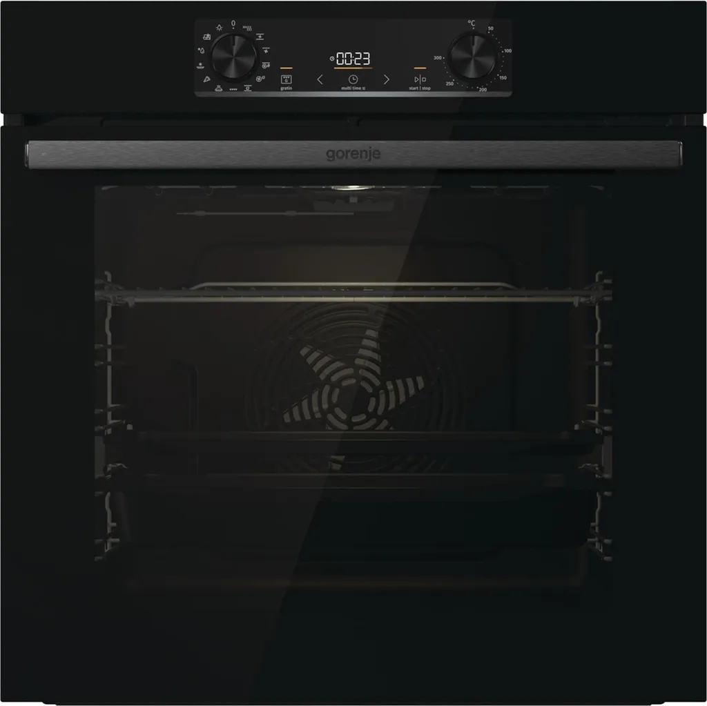Gorenje BOS6737E13FBG Built-in Oven, Aqua Clean, 300 degrees, AirFry, 77 liters, Black
