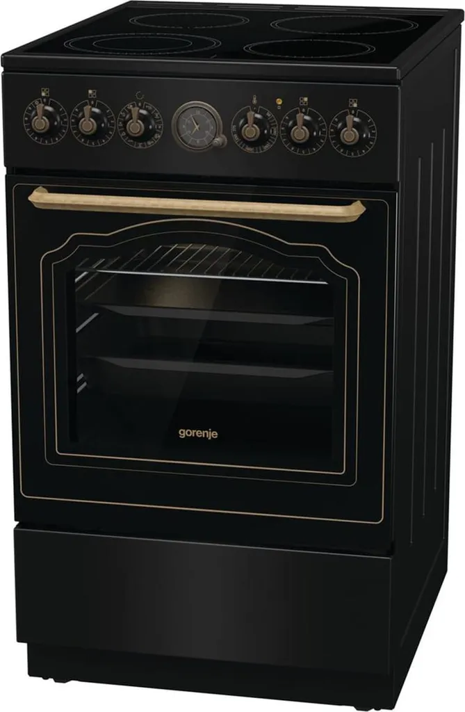Gorenje Classico Collection GECS5B70CLB Freestanding Cooker Black