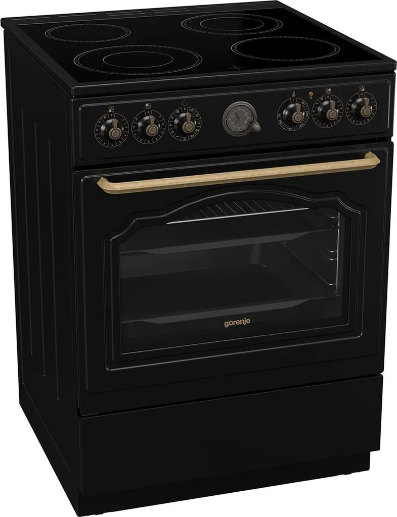 Gorenje Classico Collection GECS6B70CLB Freestanding Cooker Black
