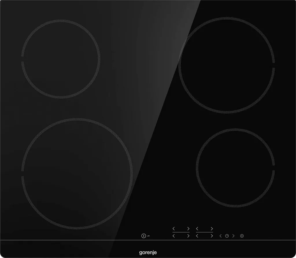Gorenje ECT641BSC glass ceramic cooktop, TouchControl sensor operation, black