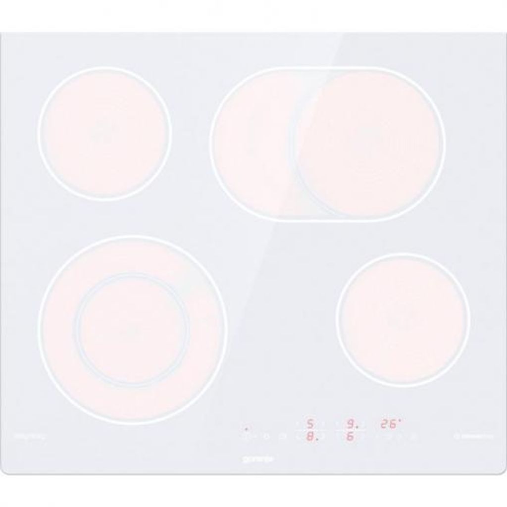 Gorenje ECT643SYW, White, Integrated, Ceramic, Glass-ceramic, 4 Zone(s), 4 Zone(s)