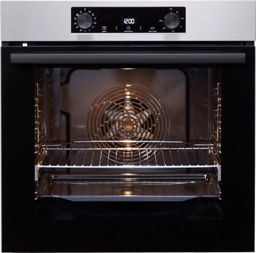 Gorenje Built-in Oven 60 cm Pizza Function Pyrolytic Self-Cleaning Telescopic Rails BPSB737OTX