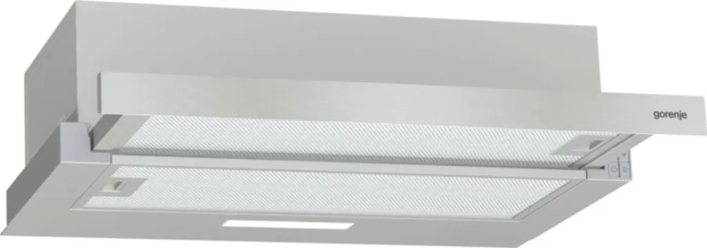 Gorenje TH62E3X Built-in Hood, Flat Screen Hood, Extraction and Recirculation, 60cm, Silver