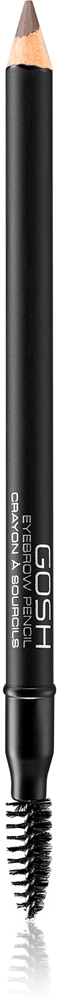 Gosh Eyebrow eyebrow pencil with brush Farbton 005 Dark Brown 1,2 g