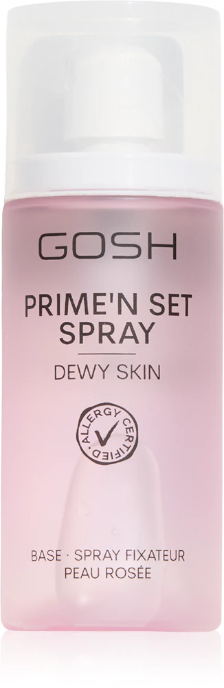 Gosh Primen Set Dewy Skin brightening setting spray for the face