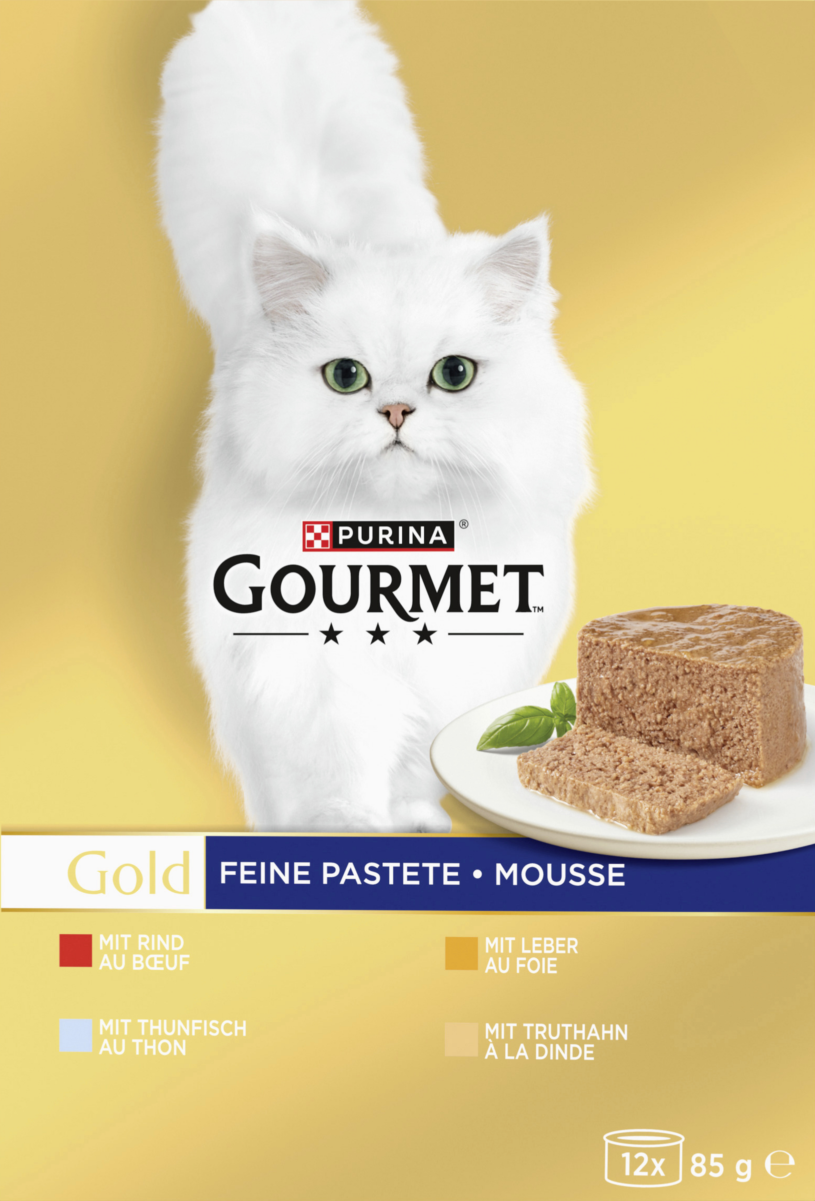 Gourmet Gold Fine Pâté with Beef, Tuna, Liver & Turkey