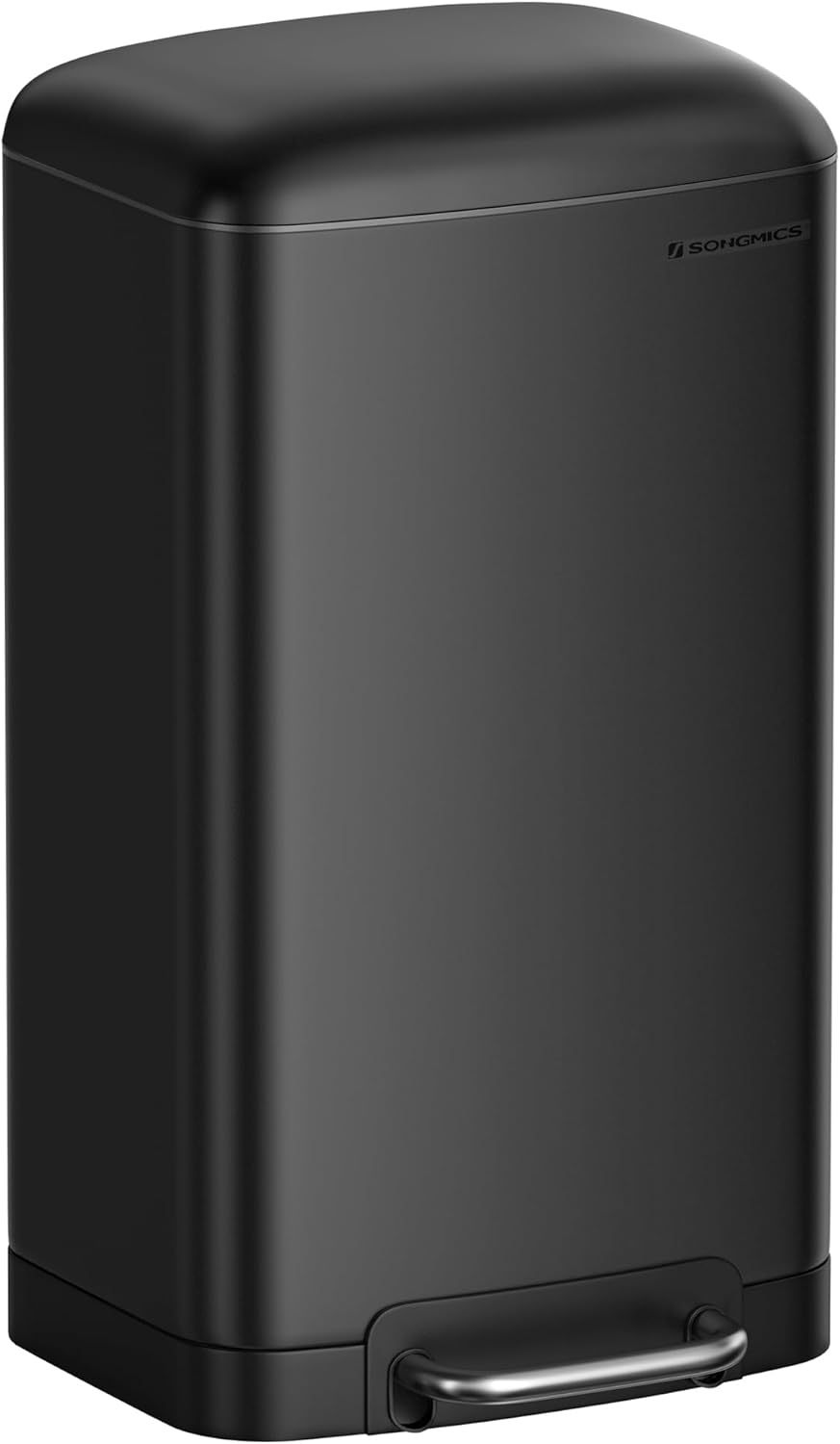 Songmics 30L Waste Bin Steel Pedal Bin with Inner Bucket and Lid Soft Close Airtight Kitchen Living Room