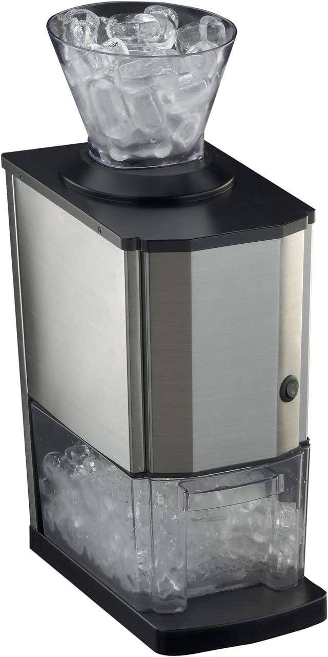 RGV Mojito Junior Ice Crusher (Black, Stainless Steel, Transparent, Stainless Steel, 170 x 220 x 460 mm, 3.6 kg)
