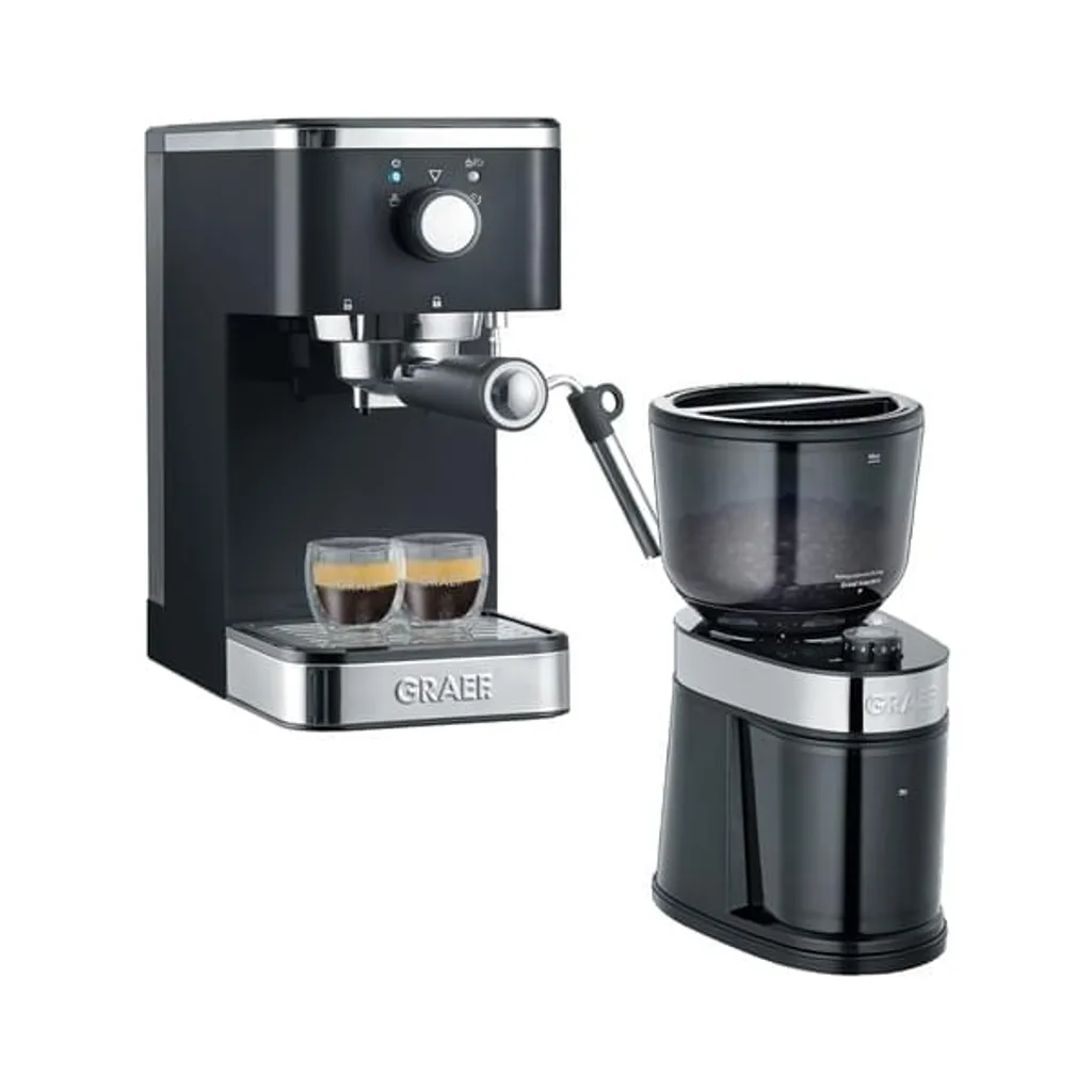 GRAEF ES402EUSET black espresso machine