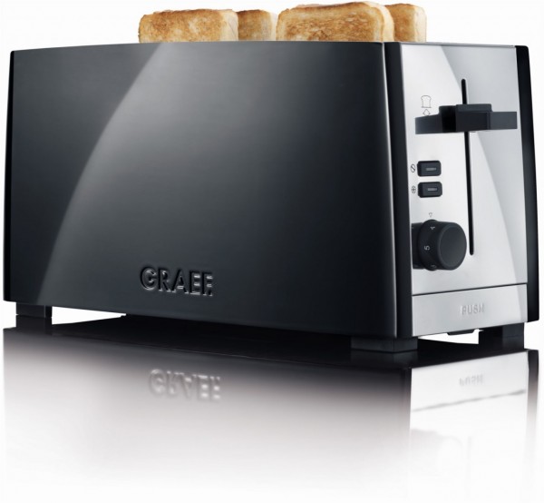 Graef To 102 4 Slice Toaster Black