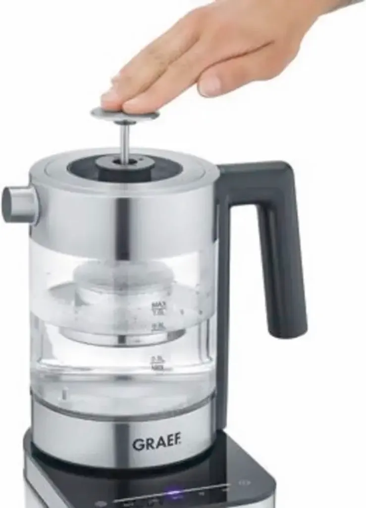 GRAEF WK 350 EU 1l 2200Watt Kettle with Glass Tea Infuser
