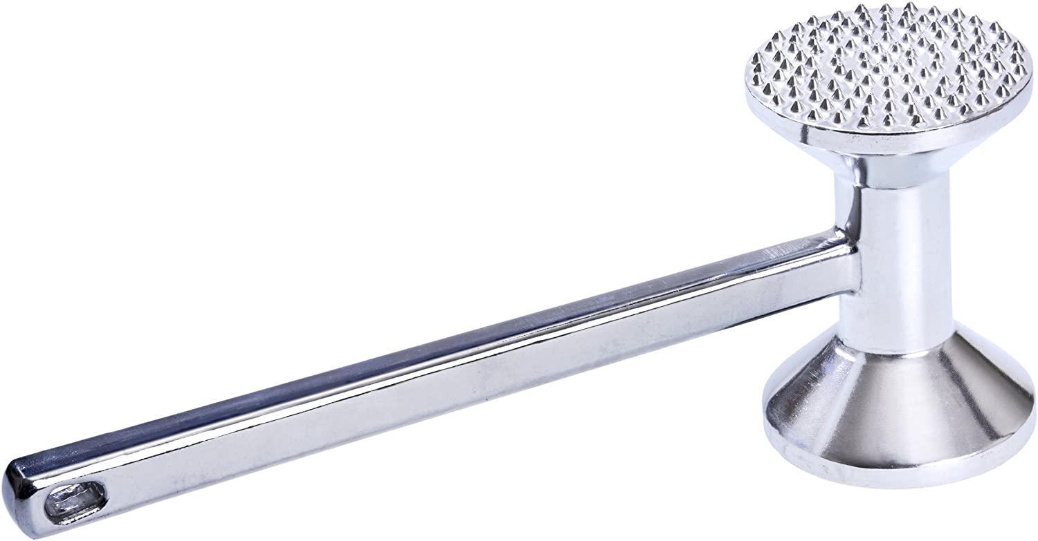 GRAWE GRAEWE Meat Hammer 28 cm Heavy 635 g Aluminium Meat Tenderiser with Two Working Pages