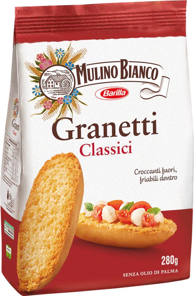 Barilla Granetti Classici 280g toasted bread - Mulino Bianco