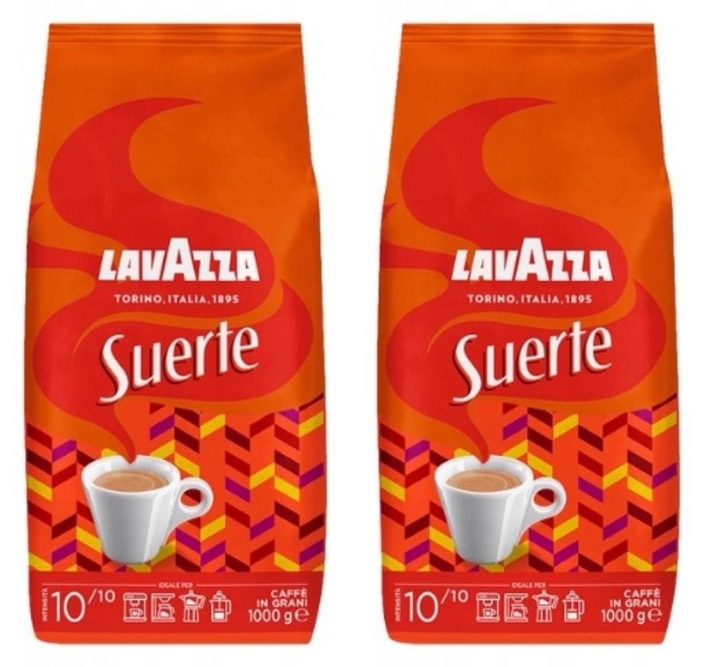 Grani Suerte Italian Coffee Beans 2x1kg - Lavazza 2 kg