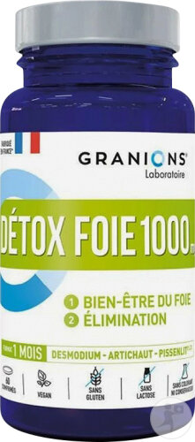 Restaxil Granions Détox Foie 1000mg Digestive Comfort 60 tablets