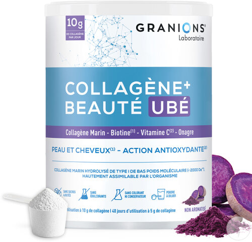 Restaxil Granions Collagen + Beauty UBÉ Skin/Hair Marine Collagen Biotin 216g