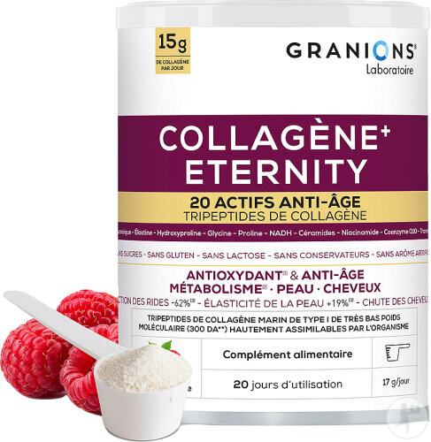 Granions Collagen Eternity Powder Raspberry Flavor 343g
