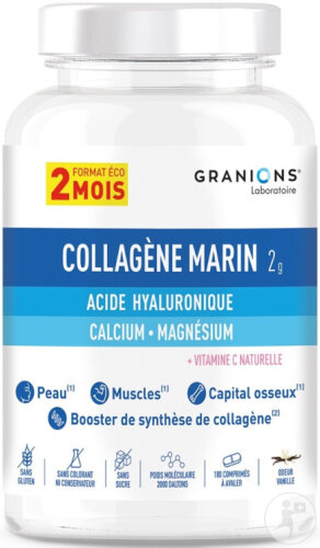Restaxil Granions Marine Collagen 2 Months Vanilla Scent 180 Tablets