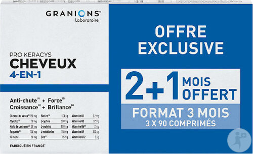 Granions Pro Keracys Hair 4in1 2x90 Capsules + 90 Free Capsules