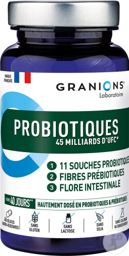 Granions Probiotics 45MD UFC Balance of the Intestinal Flora 40 Capsules