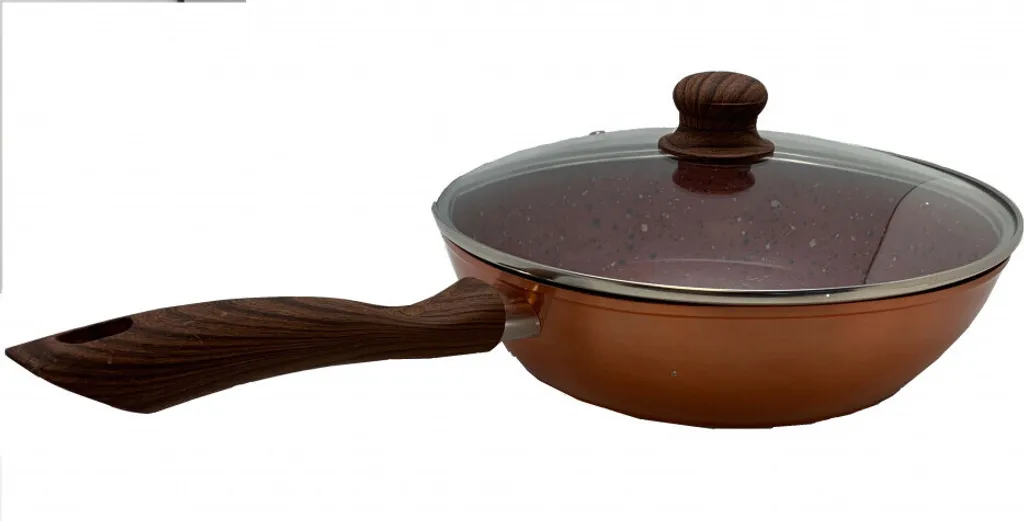 Venteo Granite sauté pan 24 cm KitchenPro - non-stick coated + lid