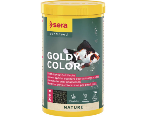 Granule food sera Goldy Color Spirulina Nature 1000 ml color food goldfish