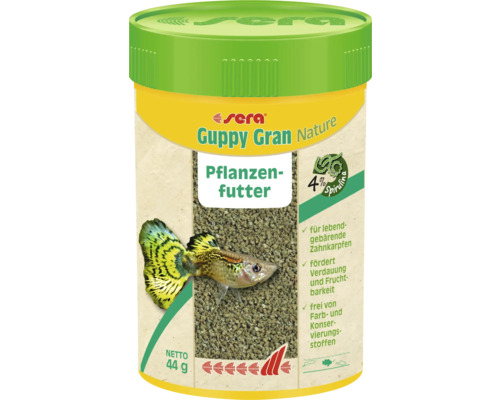 Granule food sera Guppy Gran Nature 100 ml plant food