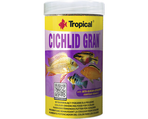 Granule food Tropical Cichlid Gran 250ml cichlid food
