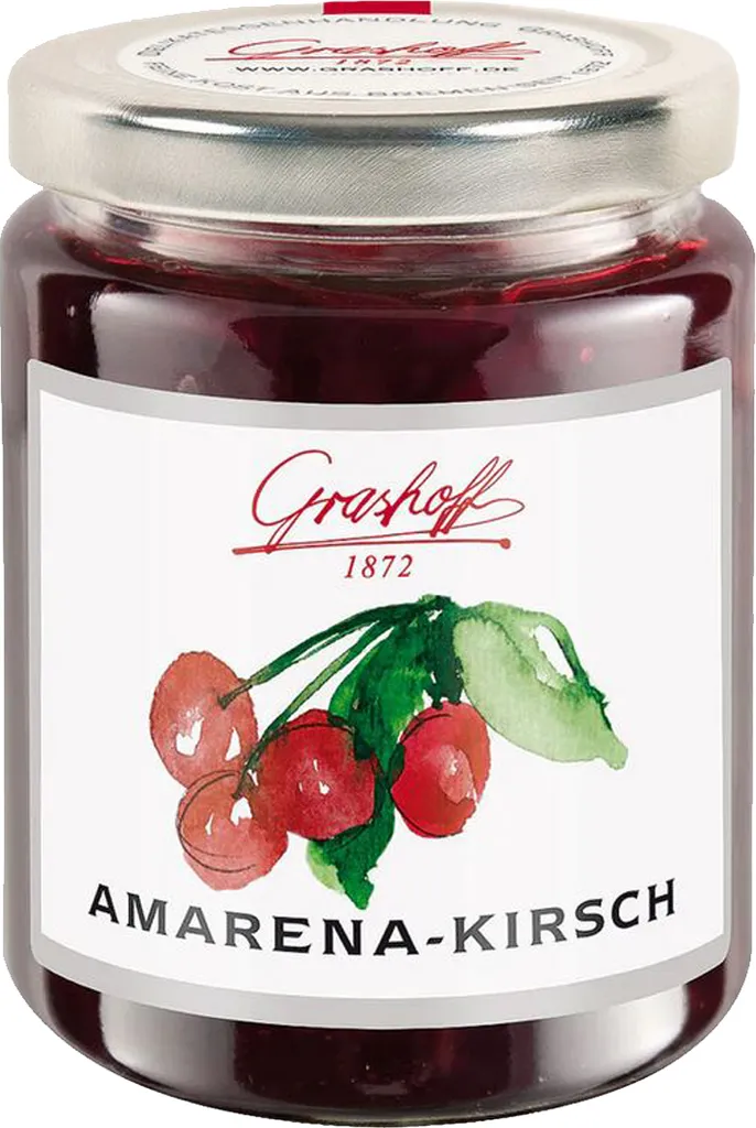 Grashoff Nachf. GmbH Grashoff Amarena Cherry Extra Jam with Bitter Almond Flavoring 250g