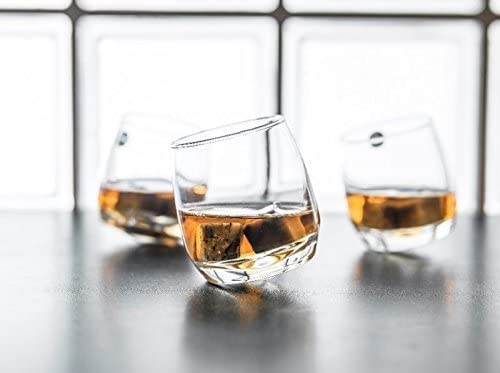 Gravidus 6 x Rocking Bar Whisky Glass Round Base 200 ml