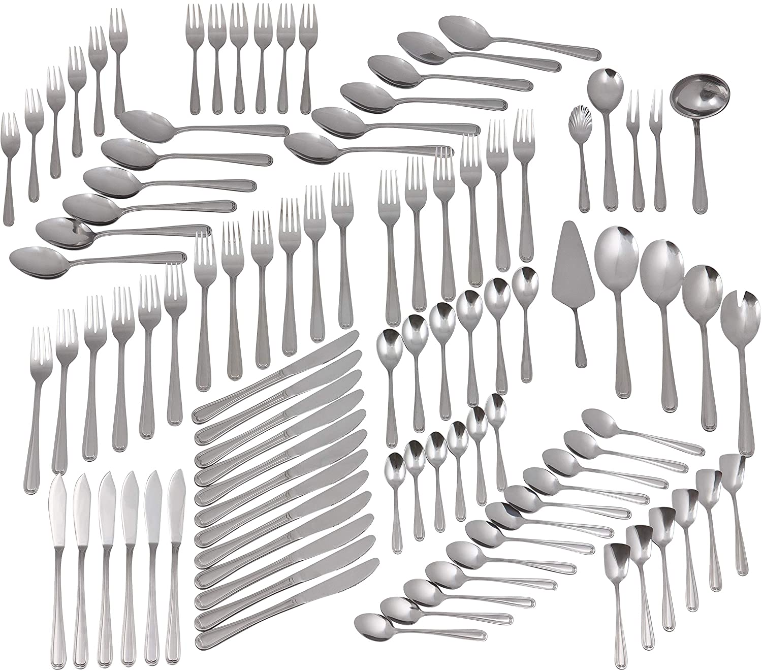 GRAWE GRAEWE Salzburg Cutlery Set for 12 People Stainless Steel Nickel-Free Rust-Proof Hand Polished Dishwasher Safe