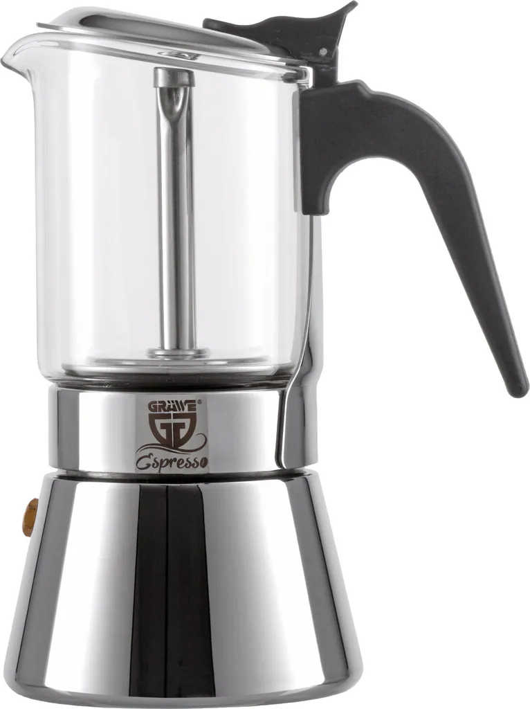 GRAWE GRÄWE Espresso Maker with Glass Carafe, 4 Cups