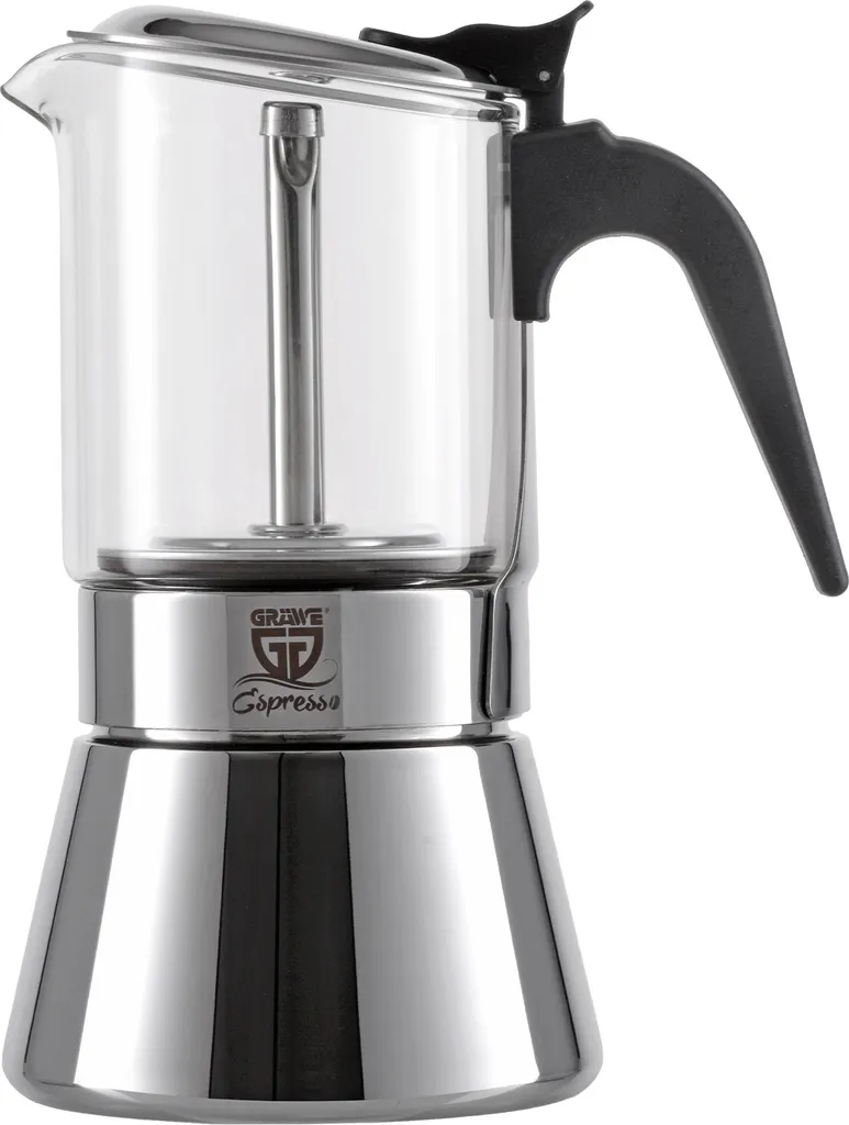 GRAWE GRÄWE Espresso Maker with Glass Carafe, 6 Cups