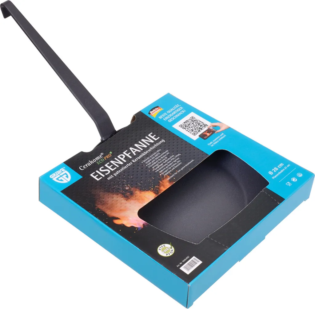 GRAWE GRÄWE wrought iron frying pan 28 cm high with ceramic coating ECO PRO