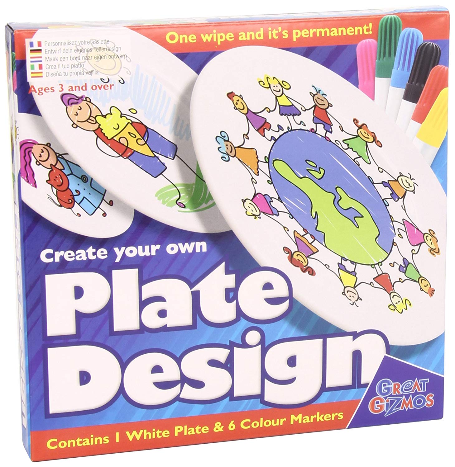 Great Gizmo S Create Your Own Plate Design With Pens