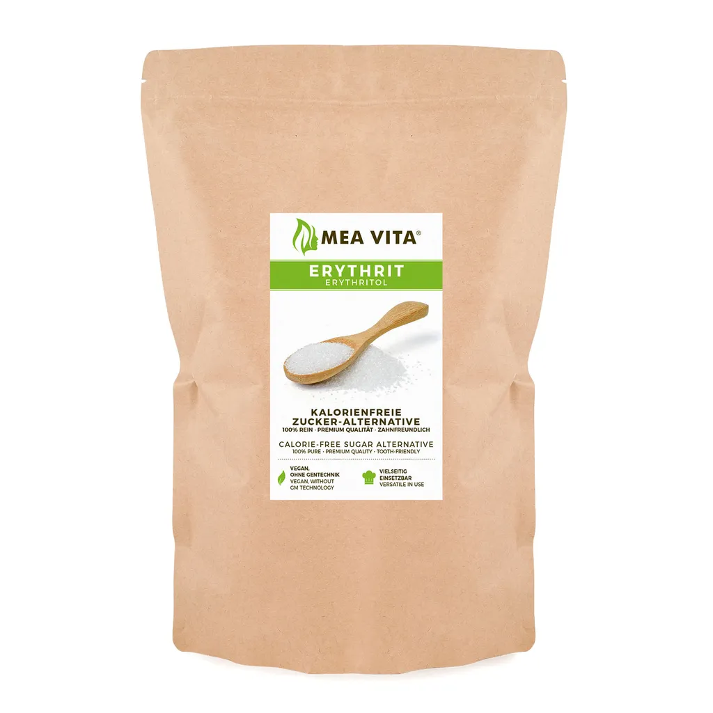 Ingo Steyer GmbH & Co. KG GreatVita Erythritol, calorie-free sweetener, 1 pack (1 x 1000g) in a bag 1000g