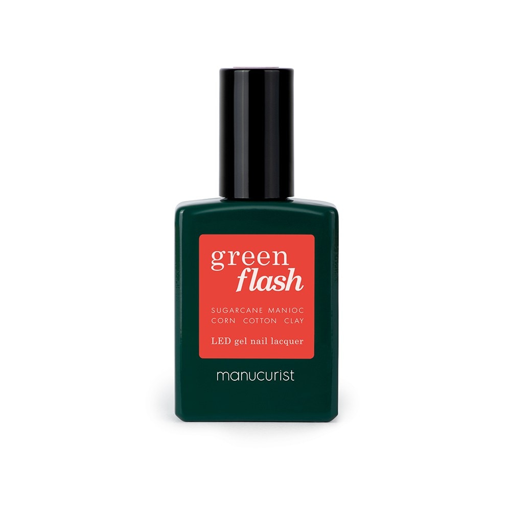 Manucurist Green Flash Led Gel Nail Lacquer, Coral Reef