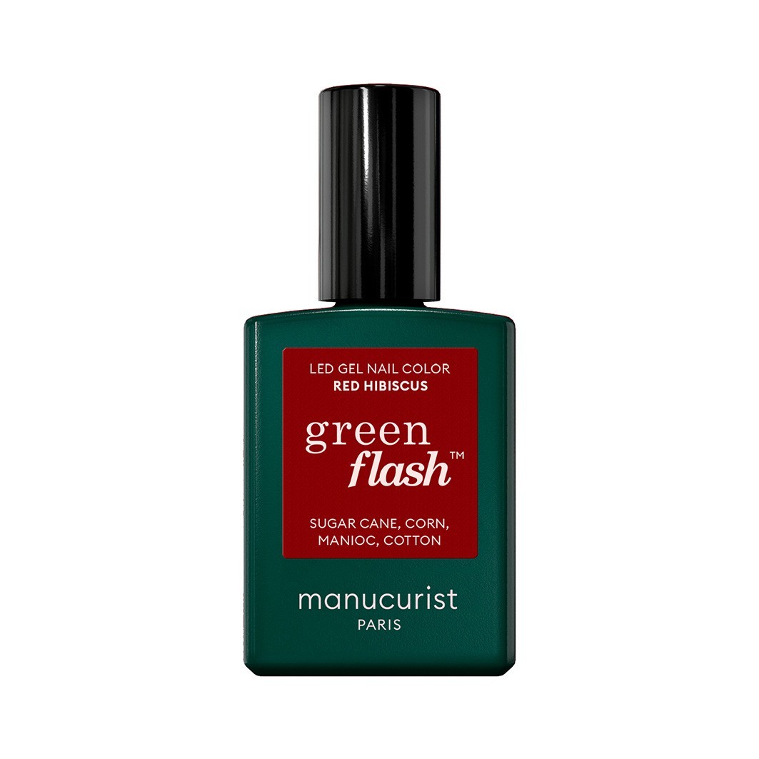 Manucurist Green Flash Led Gel Nail Lacquer Red Hibiscus