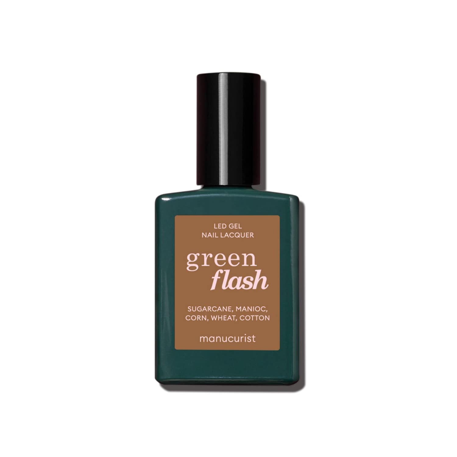 Manucurist Green flash led gel nail lacquer, chestnut