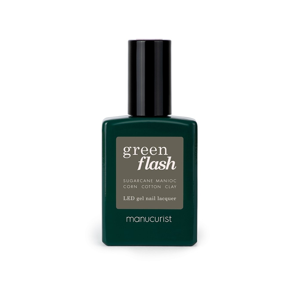 Manucurist Green Flash Led Gel Nail Lacquer, Khaki